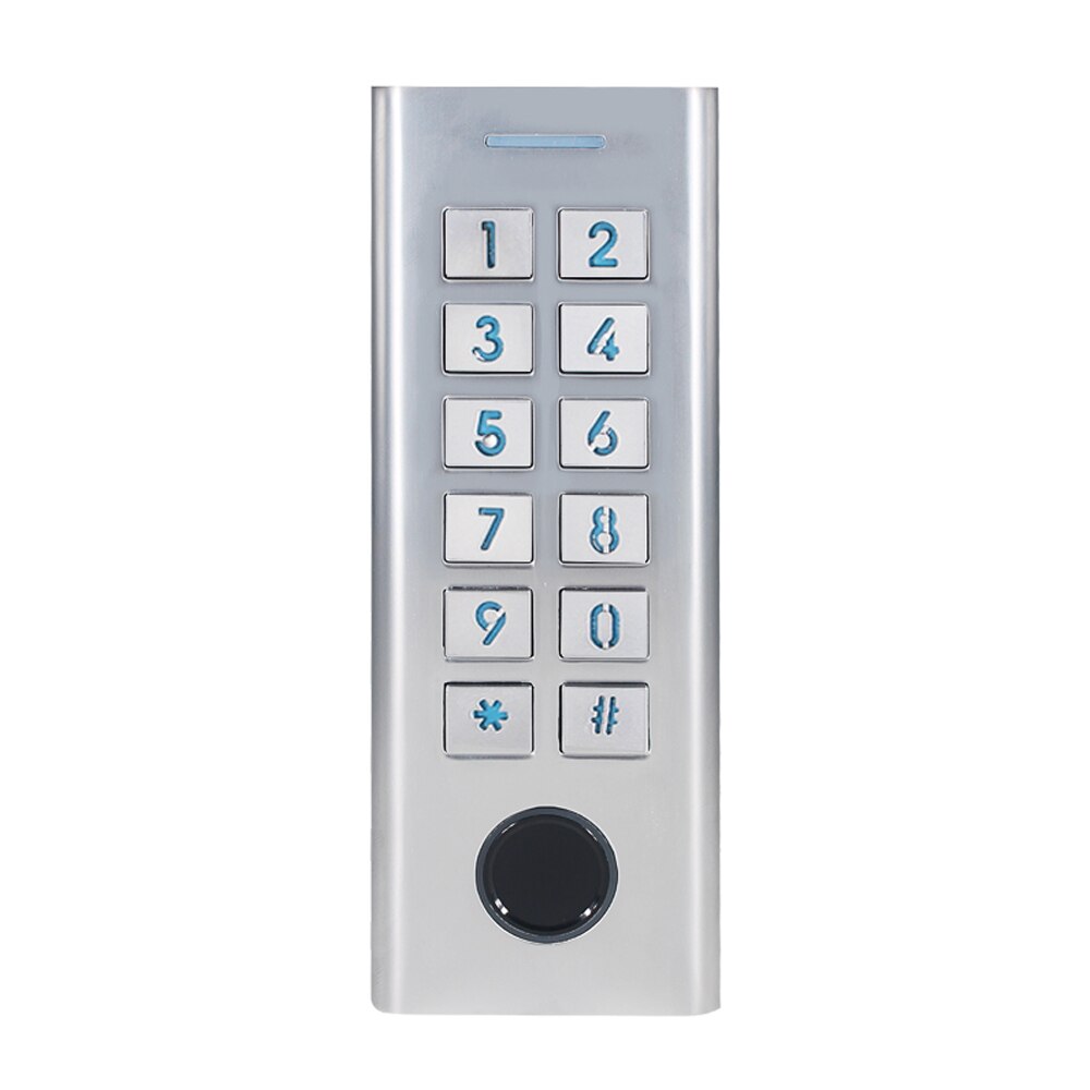 Metal IP66 waterproof Fingerprint door access control system Electronic Door Lock keyboard Standalone access controller: Default Title