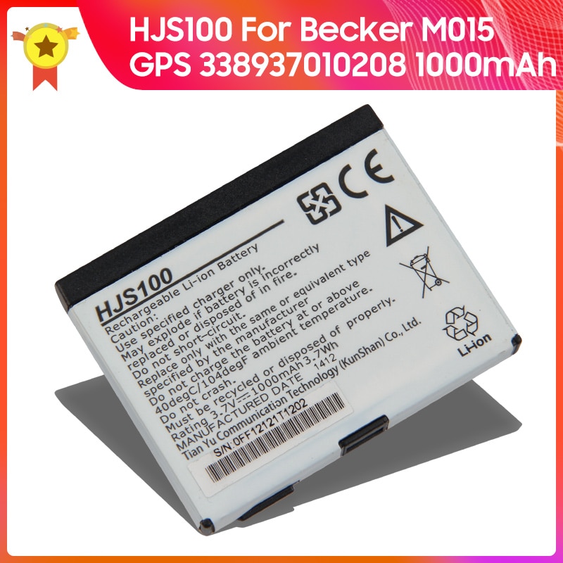 Batterie de remplacement HJS100 pour Becker M015 HJS100 GPS 338937010208 3.7V, 1000mAh, outils inclus
