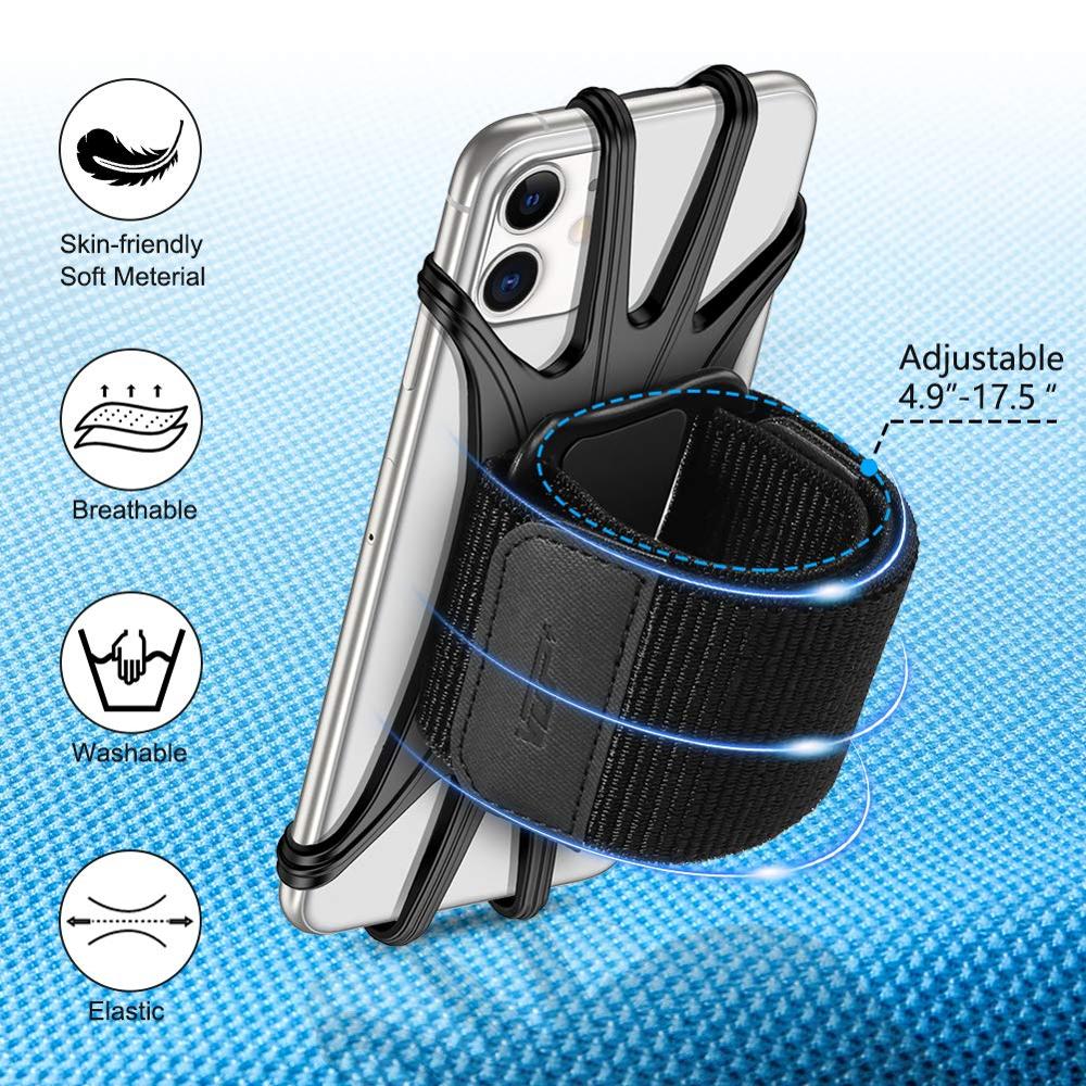 Vup Telefoon Armband,360 ° Draaibare Running Telefoon Houder Voor Iphone, Galaxy, Google Pixel, 4 ''-6.5 ''Phones