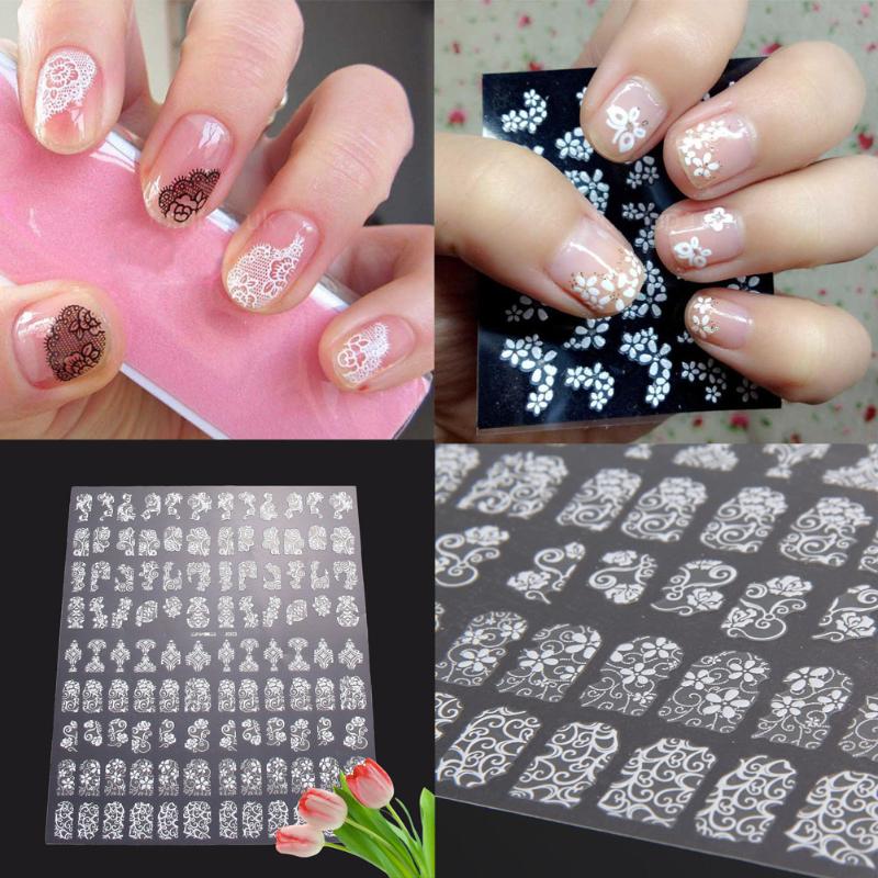 108Pcs 3D Diy Bloem Nail Art Stickers Bloem Water Transfer Nail Art Stickers Manicure Tips Decals Nail Art Decoraties