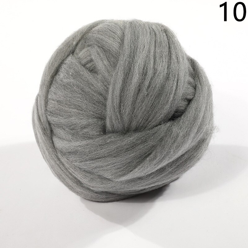 250g Super Thick Natural Wool Chunky Yarn Felt Wool Roving Yarn Spinning Hand Knitting Spin Yarn Diy Blanket Crocheting Supply: 10