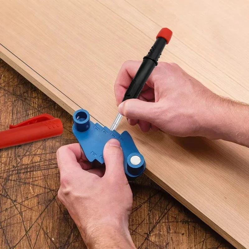 2-in-1 Solid Timmerman Potloden met Puntenslijper Timmerman 2.8mm Solid Mechanische Potloden Markering gereedschap Bouw/Timmerlieden