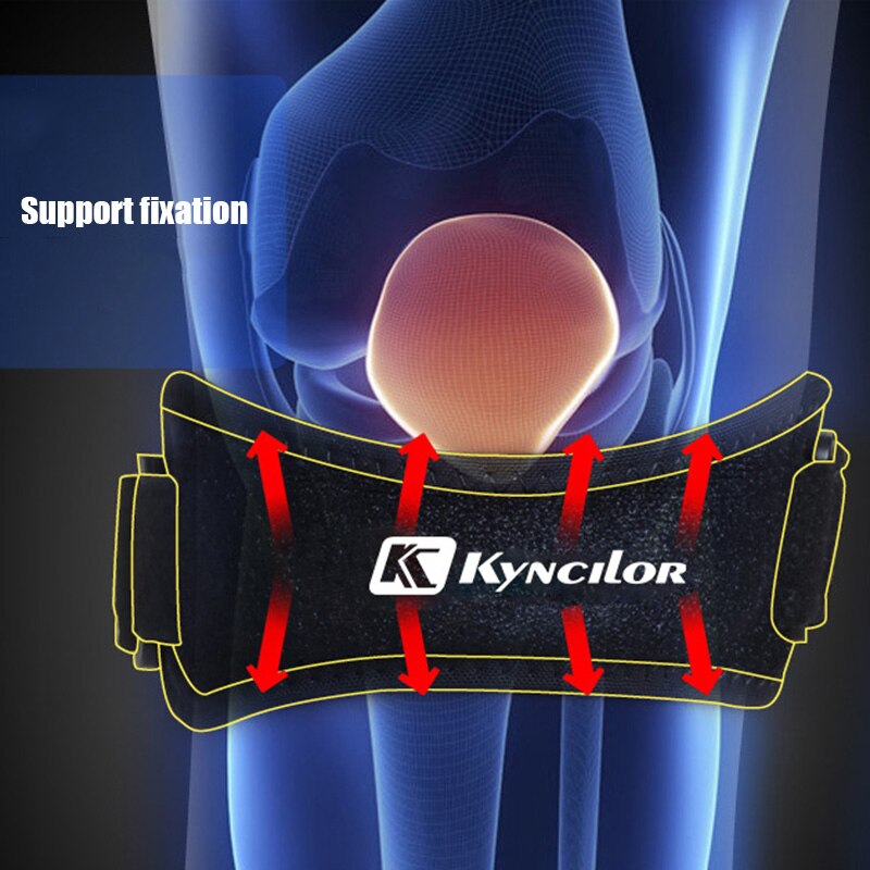 Weich befestigen Knie Schutz Gürtel Einstellbar Atmungs Patella Sehne Gurt Schutz Unterstützung Pad ED