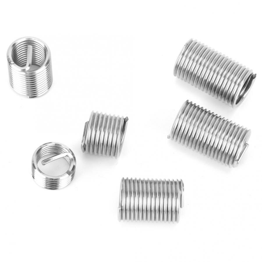 Gevind reparationssæt 60 stk  m9*1.25 spiral tråd tråd reparation indsats rustfrit stål gevind skruer ærmsæt