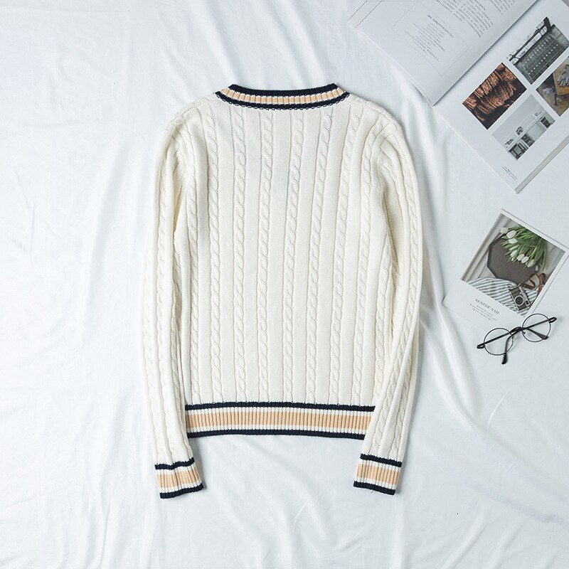 Jk trui jas japanse schooluniform v-hals mannen en vrouwen lange mouwen schooluniform trui studententrui