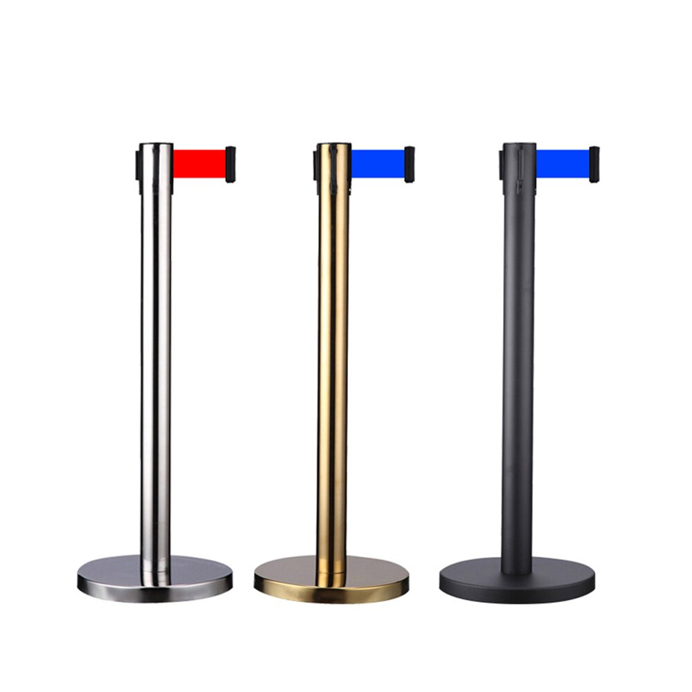 2m 3m 5m Retractable Belt Barrier Stainless Steel Crowd Control Stanchion Length and Color Optional