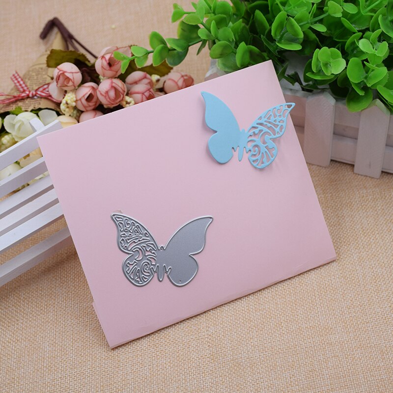 Mooie Vlinder Stalen Metalen Stansen Sterft Scrapbooking Embossing Sterft Snijd Stencils Diy Decoratieve Kaarten Craft
