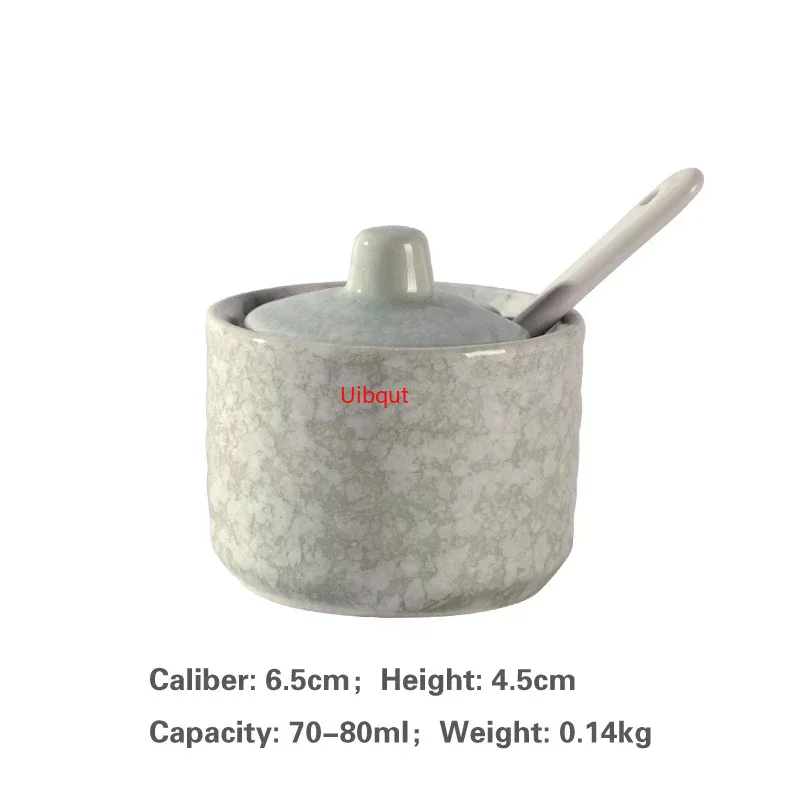 Japanische Panzer kreative Gewürz Dosis Keramik Gewürz Panzer Küchen geschirr Aufbewahrung flaschen und Gläser Flasche Glasflasche Gläser: Orange