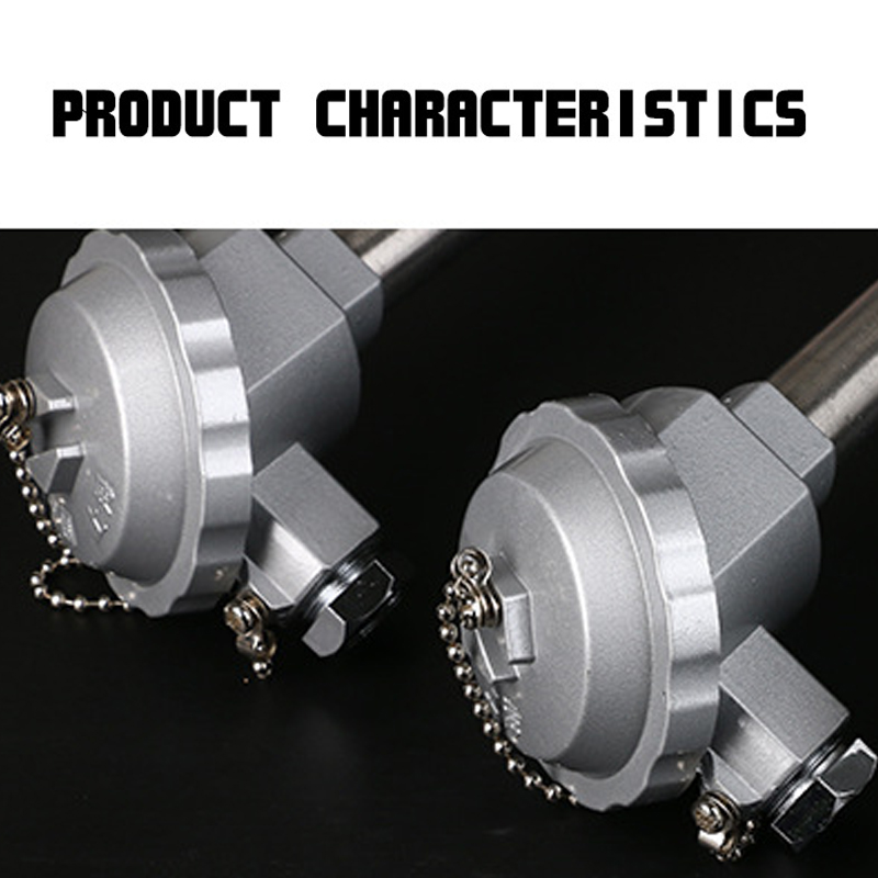 Sensor de temperatura termopar tipo K WRN-132 tubo cerámico de corindón de 300-500mm SUS304 1300 grados para horno de alta temperatura