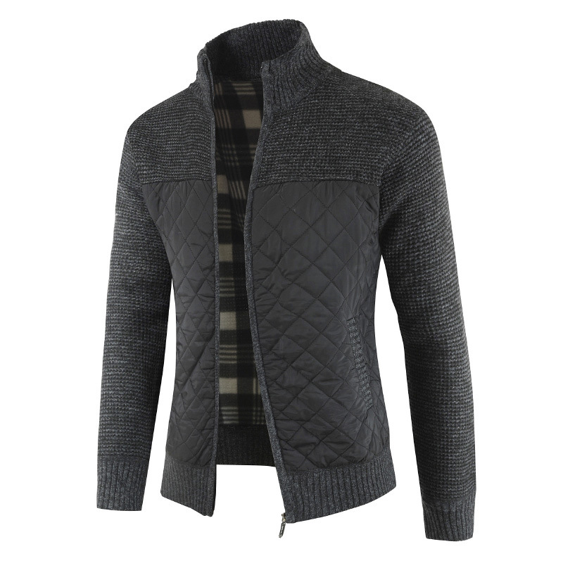 Herentruien herfst winter warme gebreide truien jassen vesten herenkleding casual breigoed: Zwart / Xxl