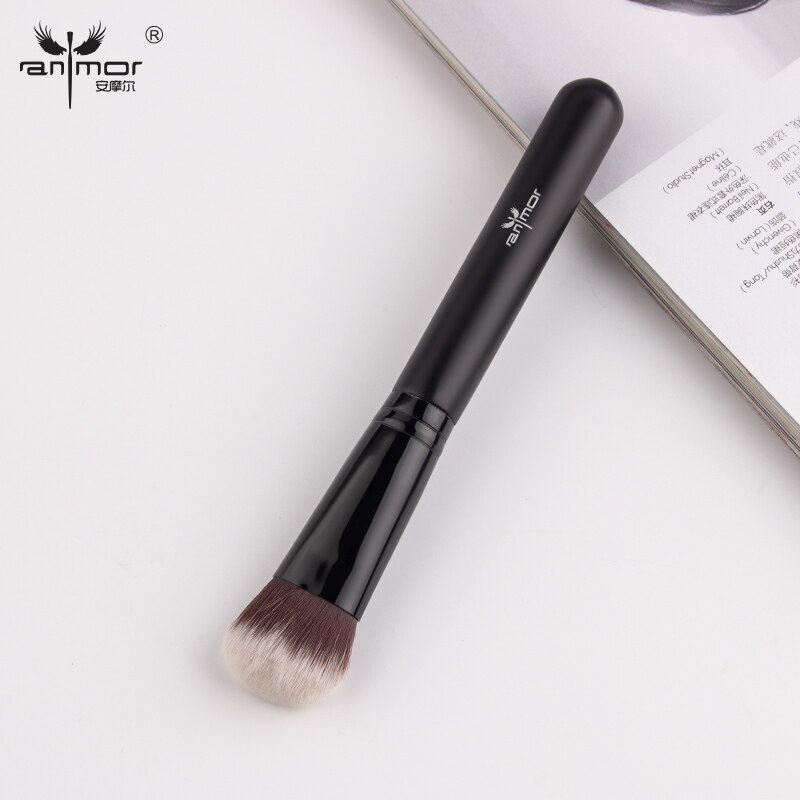 Anmor makeup børste sæt foundation pudder kit rigt syntetisk hår øjenskygge blush blending make up børster pinceaux maquillage: 3012-05k