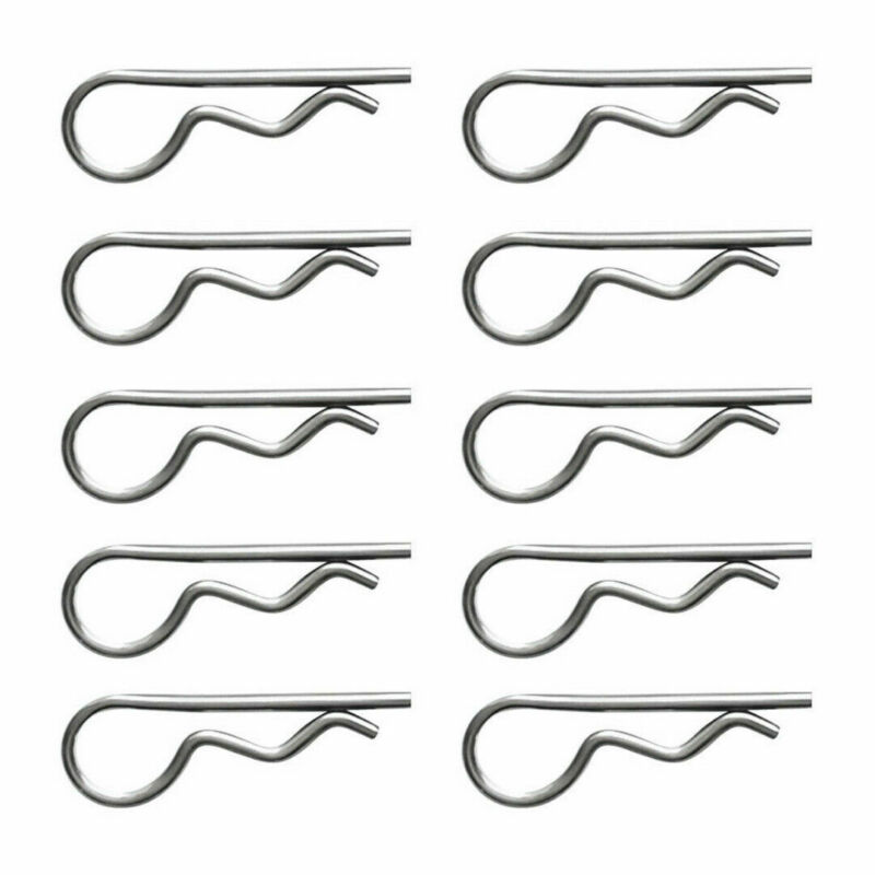 10 pièces épingle à cheveux galvanisée lumineuse goupille fendue axe R pince fixe goupille à ressort pince fixe tige incurvée coquille de camion