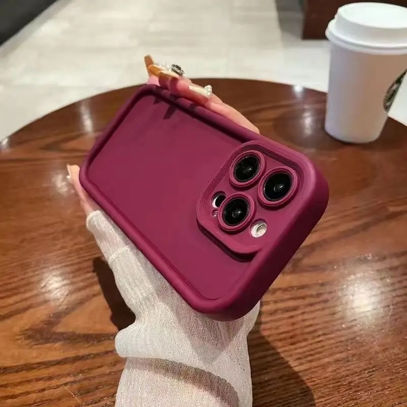 Silikonowe etui na telefon komórkowy w kolorze białym do iphone'a 14 15 pro max silikonowe etui do apple iphone etui silikonowe iphone 16: Oszklony