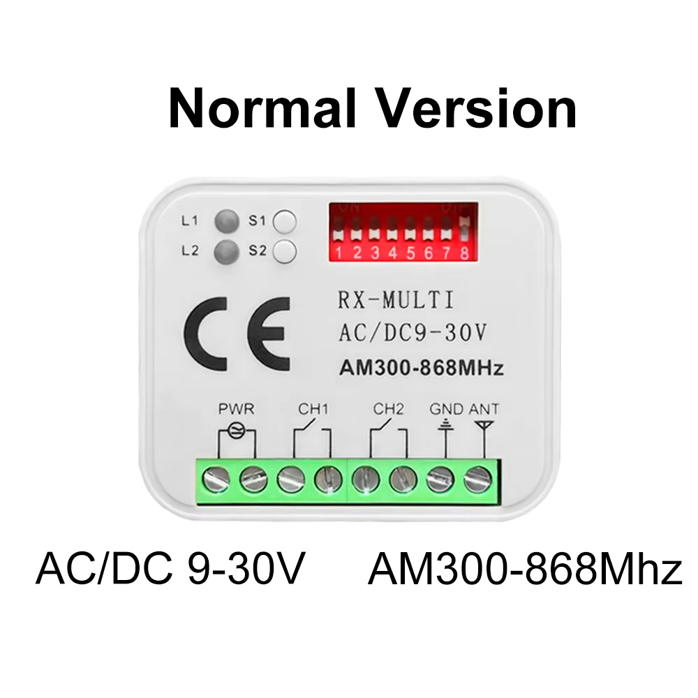 Interruptor universal tuya wifi, 280-915mhz, receptor de controle remoto para porta de garagem, ac dc 9-30v, módulo de interruptor, relé, abridor de porta: YELLOW