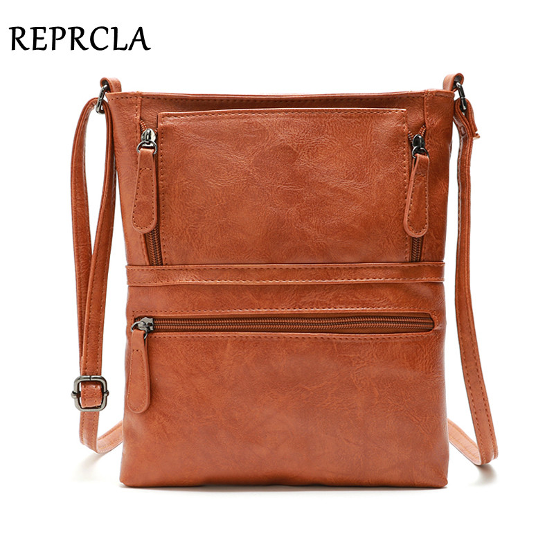 REPRCLA-bandoleras clásicas para mujer, bolso bandolera clásica estilo mensajero, cartera de mano, piel de
