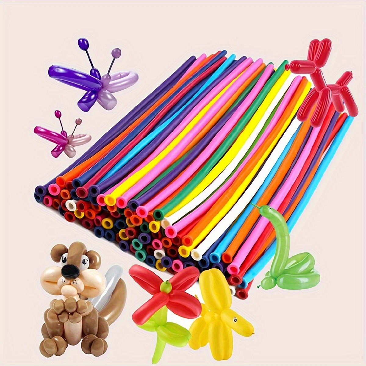 Kit de ballons magiques colorés, 100 pièces, longs ballons en Latex pour attacher des animaux, fête d'anniversaire, mariage, , jouets pour enfants,