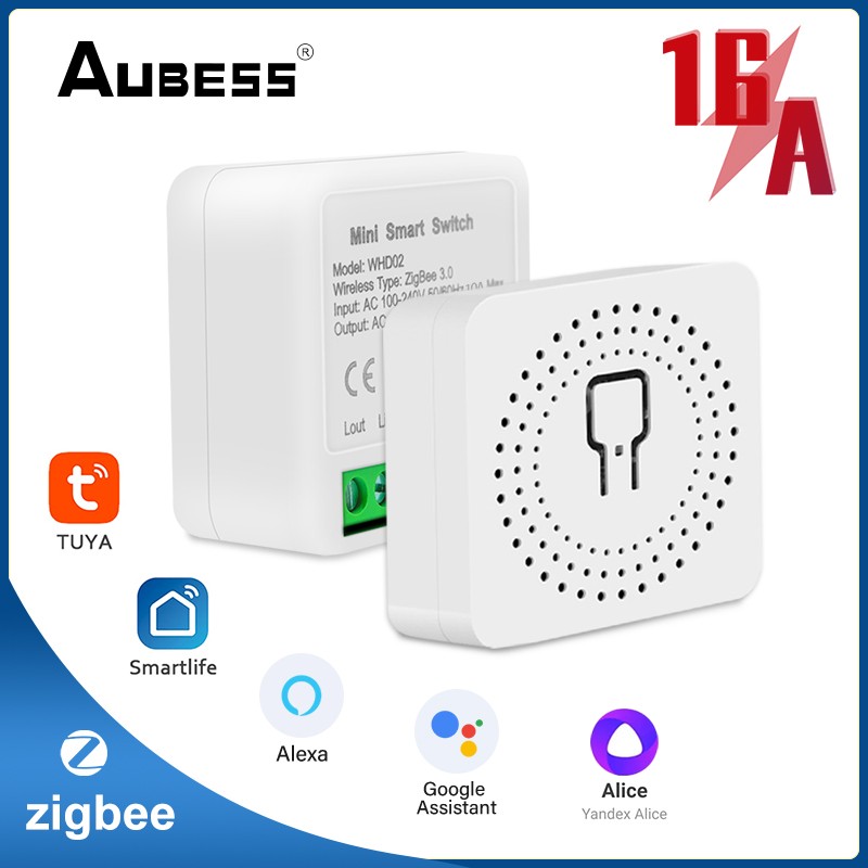 Zigbee Smart DIY Switch Module Tuya 16A Voice Control Via Alexa Google Home Yandex Smart Life App Timer 2-Way Switches