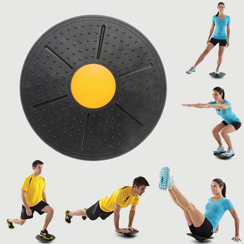 Balansbräda skiva 360 graders rotation massage runda plattor bräda gym abs vrida träningsapparat fitnessutrustning bärande