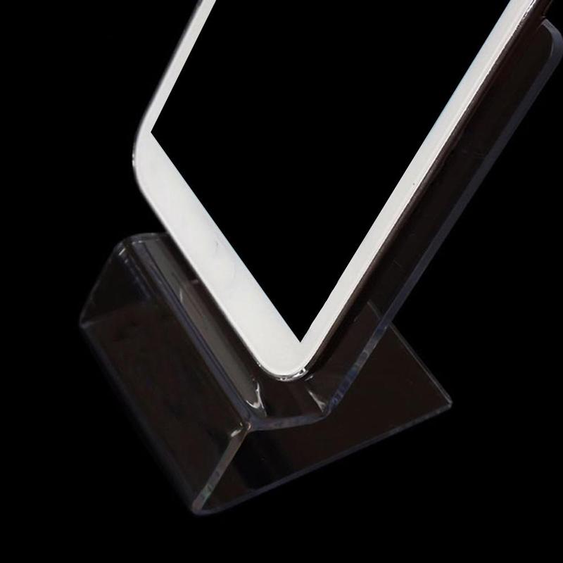 Acrylic Business Card Rack Transparent Card Clip Display Office Bracket Supplies Stationery