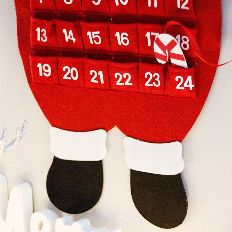 Glædelig jul indretning til hjemmet julemand snemand vægkalender