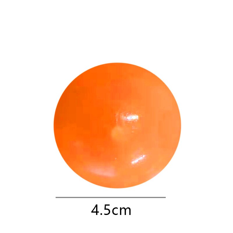 65mm Anti Stress Sticky Ball Squishy Glowing Globbles Fidget Toys Ceiling Ball Pit Glow Sticky Wall Balls Sensory Toys for Kids: 1PC Orange 4.5cm