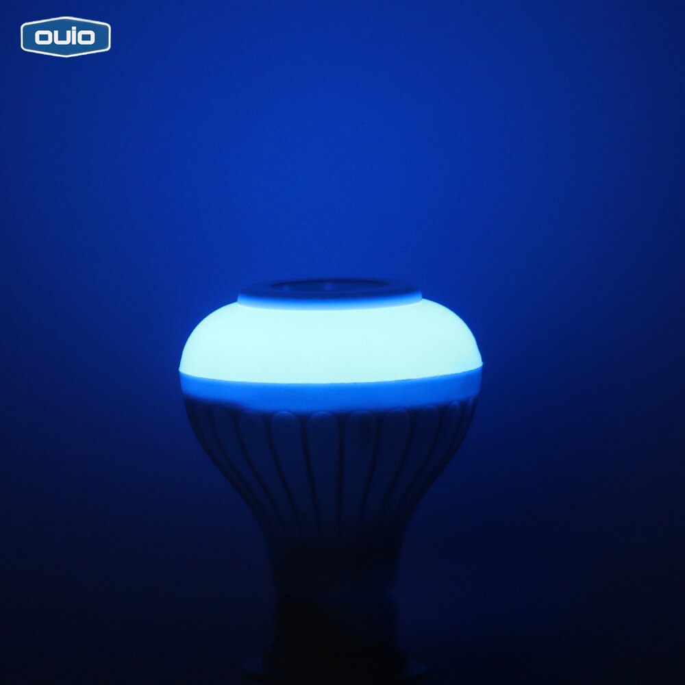 Bluetooth Speaker LED Muziek Licht Home E27 12W LED Lamp Subwoofer Ondersteuning Bluetooth APP Om 12 Kleur Lichten speaker