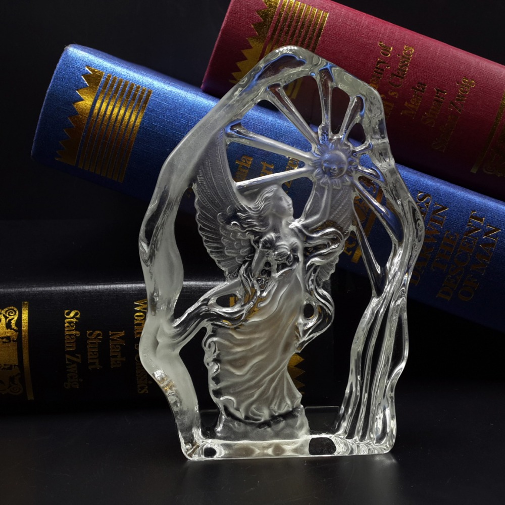 Vrijheid 3D Glas Hoek Ijsberg Standbeeld Kristallen Sculptuur Miniatuur Gunsten