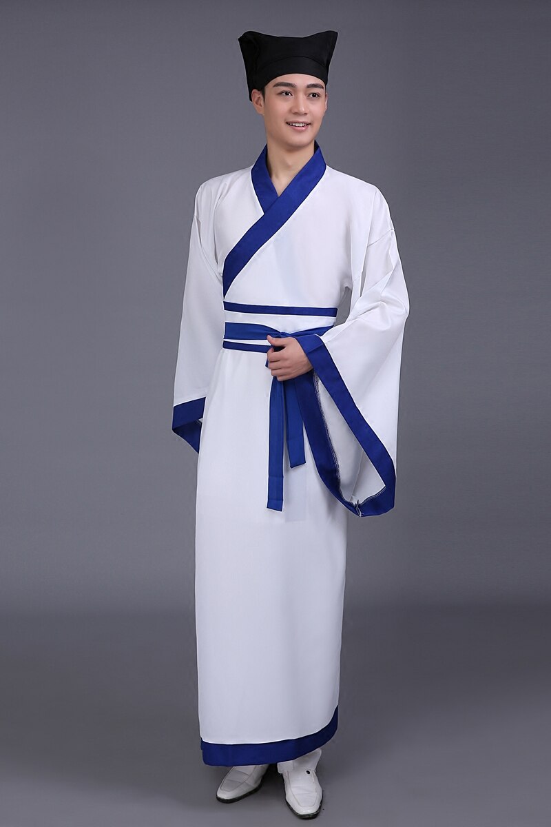 vestido tradicional chino antiguo traje Hanfu hombres Scholar ropa de los hombres ropa tradicional