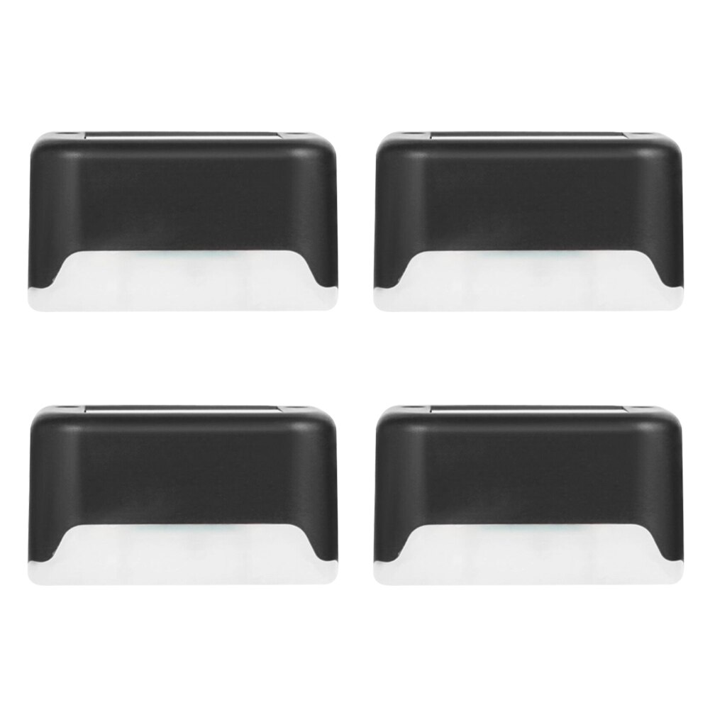 4x Waterproof Solar Deck Step Wall Lights Pathway Stairs Fence Decor Lamps: A