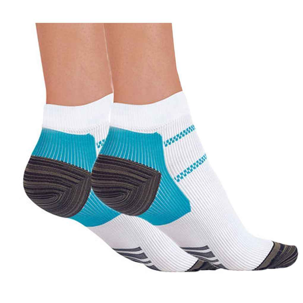 1 Pair Unisex Foot Compression Socks Anti-Fatigue Plantar Fasciitis Heel Spurs Pain Knit Socks For Men Women Sports Socks