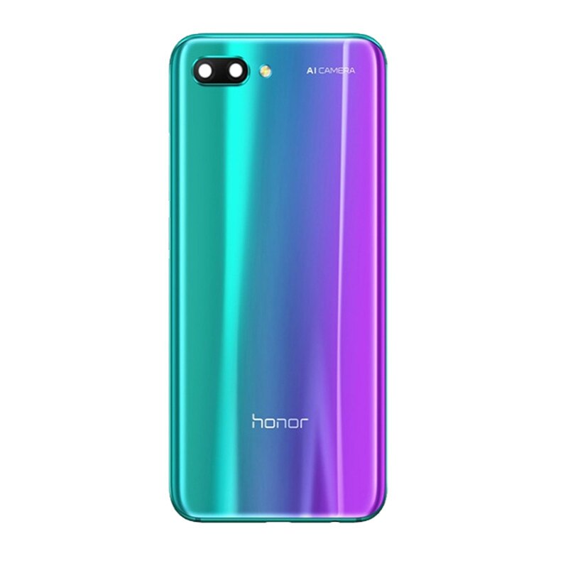 Terug Glas Voor Huawei Honor 10 Back Cover Behuizing Voor Honor 10 Batterij Deur Back Cover COL-L29 Vervanging + Adhesive stickers: green