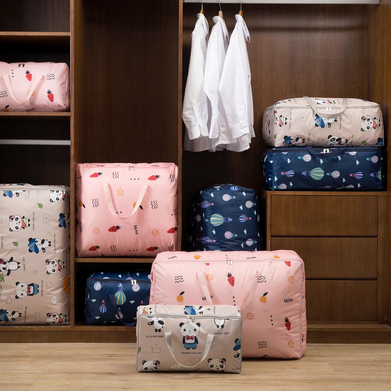 Quilt Mattress Pillow Organizer Waterproof Moist-proof Oxford Storage Bag Bedding Blanket Clothes Organization Storage Basket