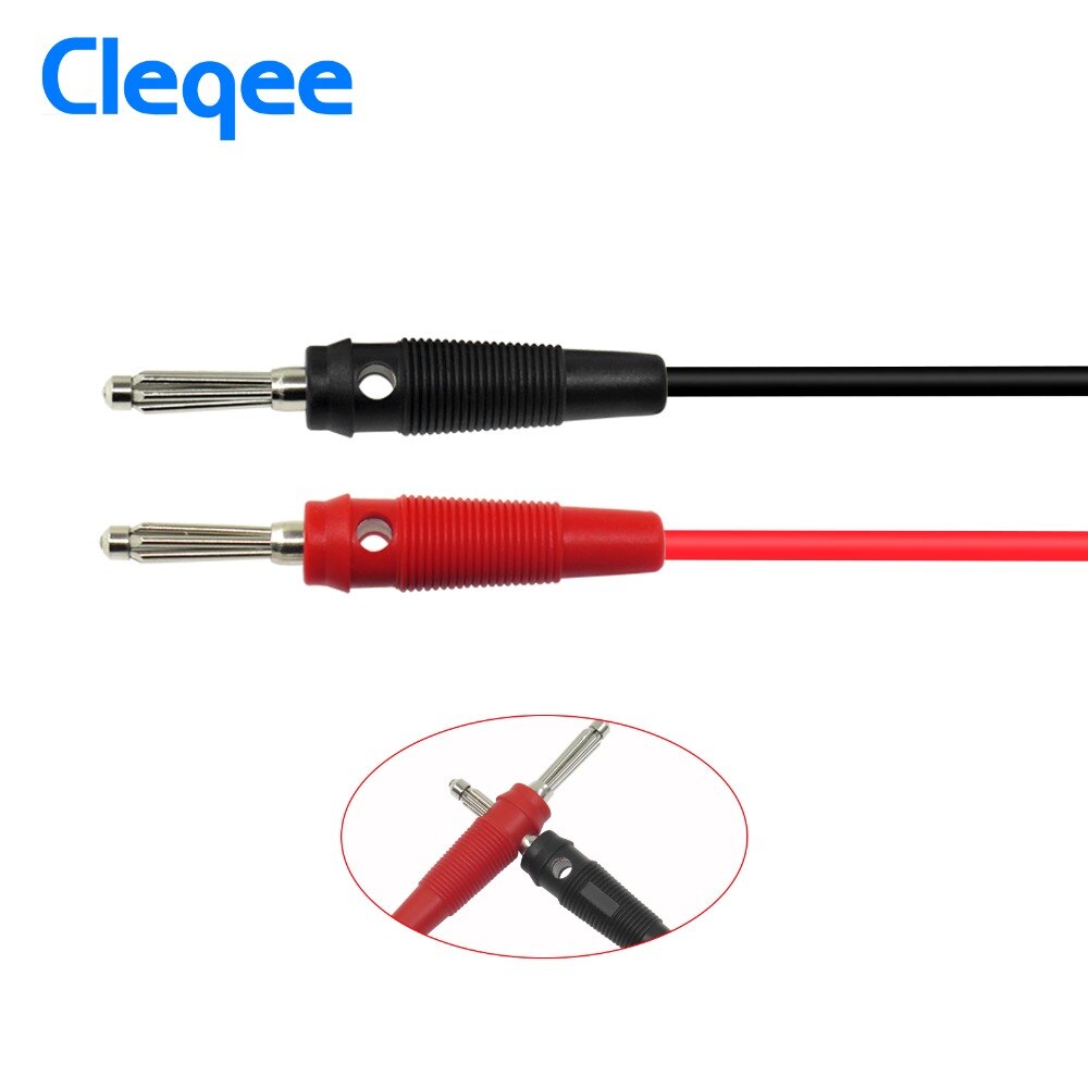 Cleqee P1008A BNC Q9 Naar Dual 4mm Stapelbare Banaanstekker Met Meetsnoeren Probe Kabel 120CM