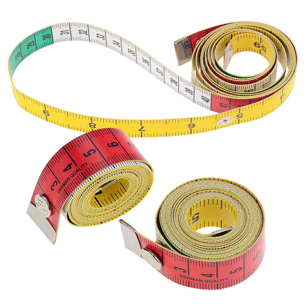 1 Roll 1.5 Meter Knop Meetlint Tool Meten Kleding Taille Buste Meting Tailor's Naaien Gereedschap
