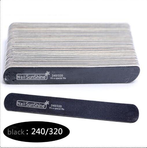 Limas de madera para uñas, pulidor de Lima para manicura, limas para uñas gruesas, 200, 180/240, 120/180, 240/320, 100/150 Uds.
