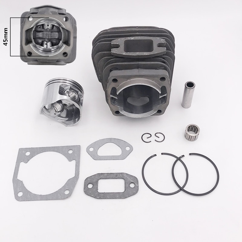 43mm 45mm 45.2mm motorsav cylinder stempel nålebur pakningssæt til 4500 45cc 5200 52cc 5800 58cc benzin motorsav reservedele