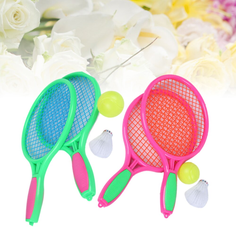 4PCS/2Set Tennis Schläger Einzigartige Form Mitte Größe Tennis Werkzeuge für Grundschule Sport Im Freien: Default Title