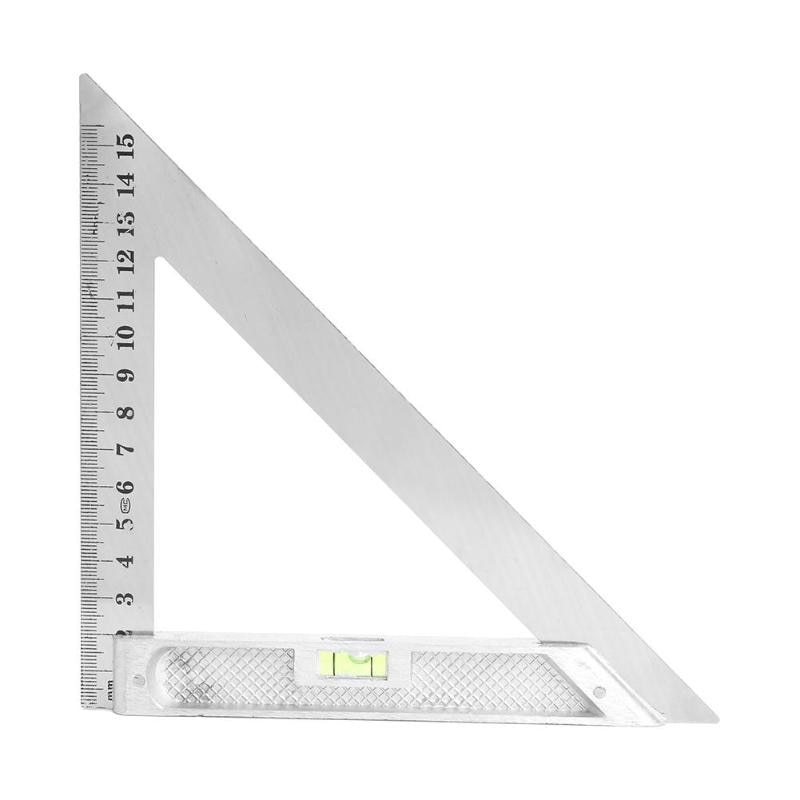 Meetlat - 240x170x170mm - Speed Square - Driehoek Protractor - Aluminium Legering