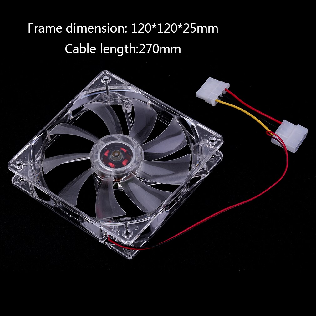 4-pin PC Case fan Sleeve Bearing Technology Fans 4 LED Blue for Computer PC Case Cooling 120MM 1200 RPM