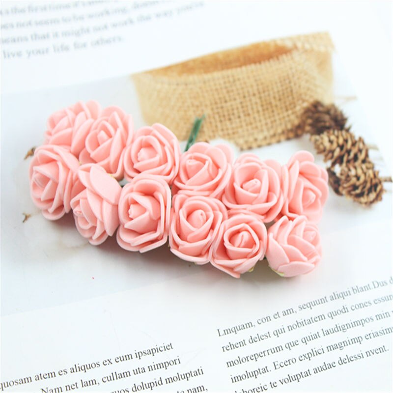 12pcs/lot Simulation Mini Rose Artificial flower f... – Vicedeal
