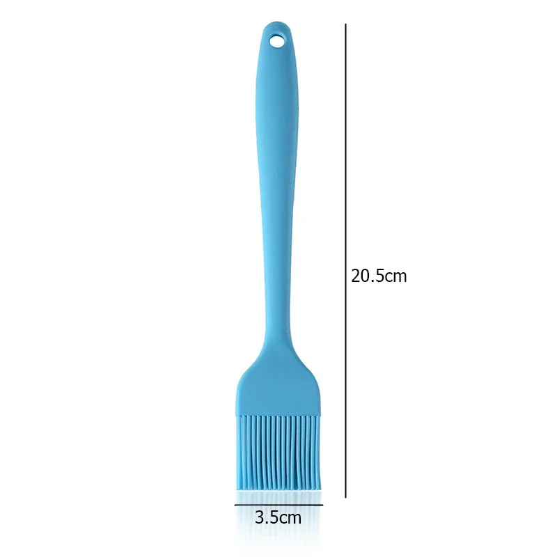 Silicone Oil Brush Barbecue Basting Brush Upgrade Heat Resistant Pastry Brushes Oil Brush For BBQ Cooking Baking and Grilling: Blue