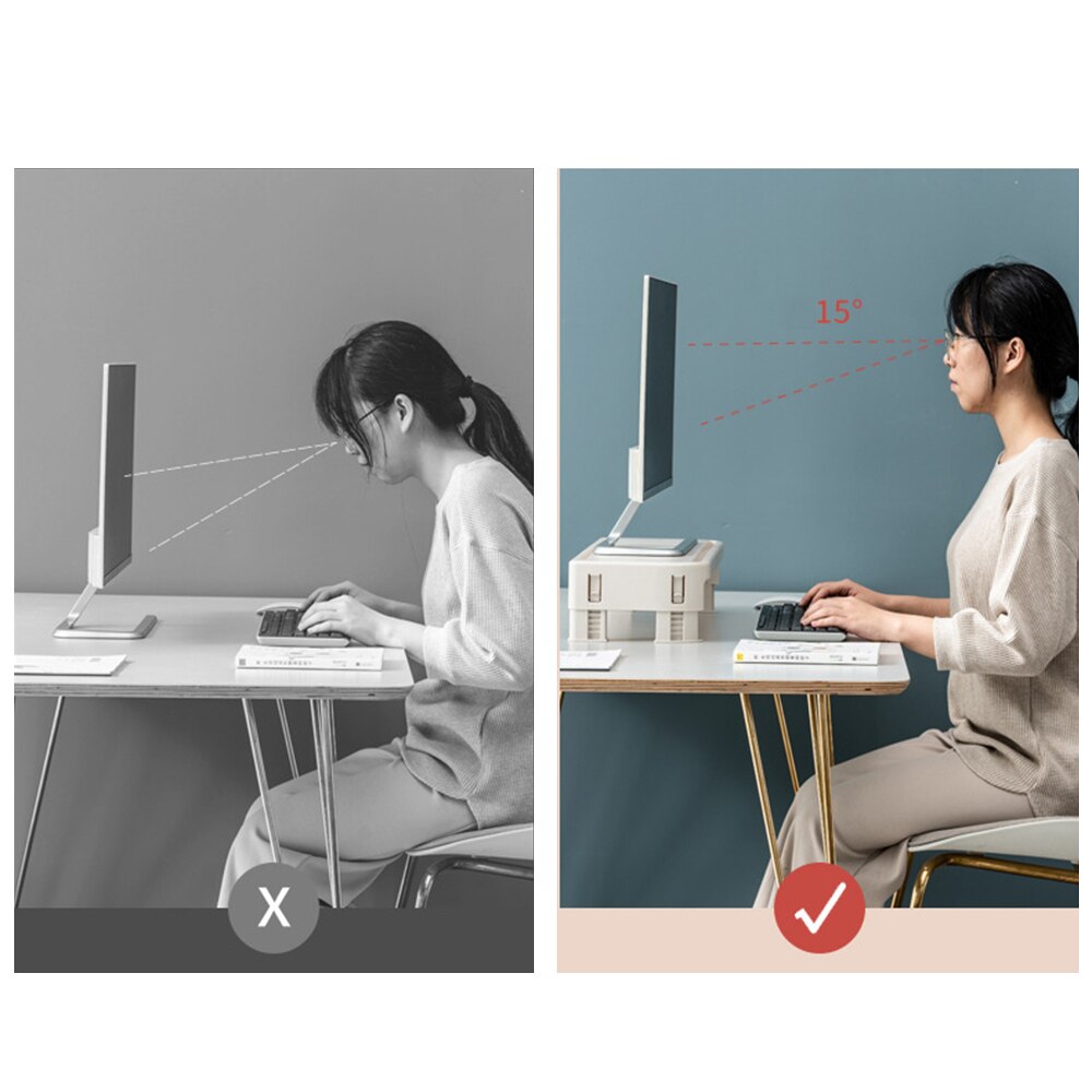 Computer Monitor Stand Multi-function Laptop Stand Desk PC Notebook Desktop Screen Riser LCD LED Monitor Stand Protect the neck
