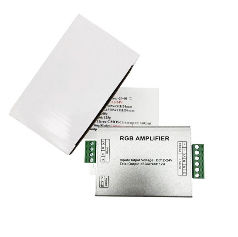 12A RGB Light Aluminum Amplifier Accepted PWM LED Lighting Suitable LED Strip Many Lines Application