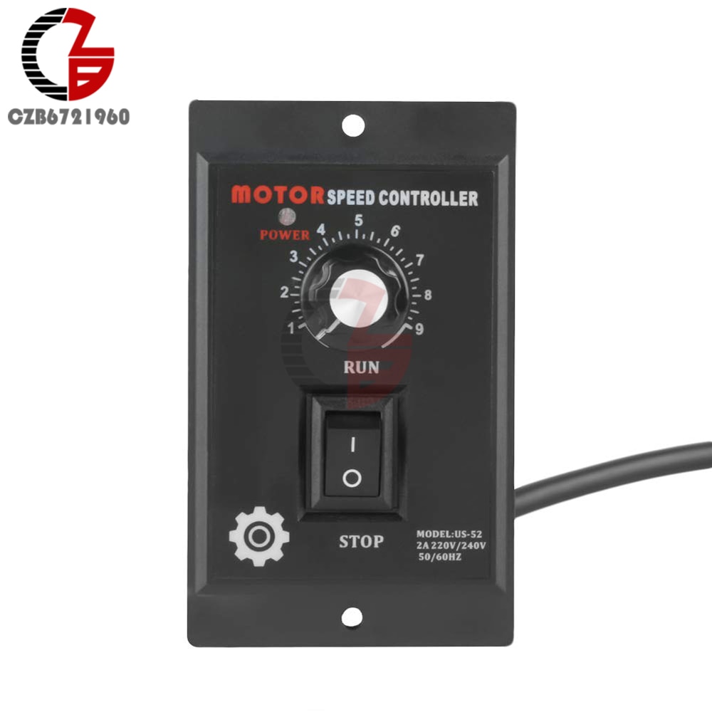 Ac motor hastighedsregulator  ac 220v spændingsregulator 400w motorhastighed pinpoint regulator controller fremad baglæns