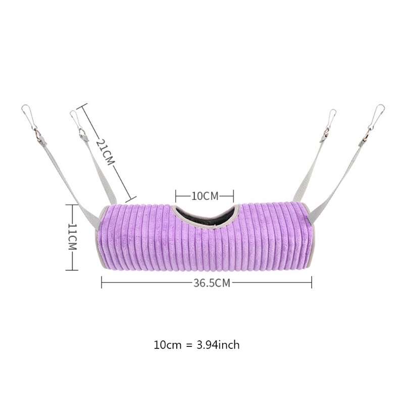 Hamac Tunnel pour petits animaux, lit-balançoire, nid de couchage, furet de Rat, jouet Cage, hiver