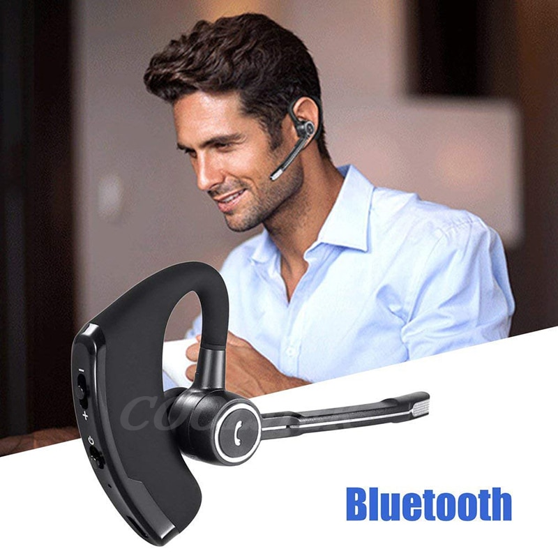 COOLJIER V8S Business Bluetooth Headset Car Bluetooth Handsfree Wireless bluetooth Earphone with Mic for iPhone Xiaomi Samsung