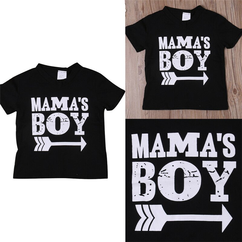 Kinder Kleinkind Infant Baby Jungen Kühlen T-Shirts Mama Junge Gedruckt Tops Baby Jungen Kurzarm Baumwolle Mischung Casual T Shirt sommer Tees
