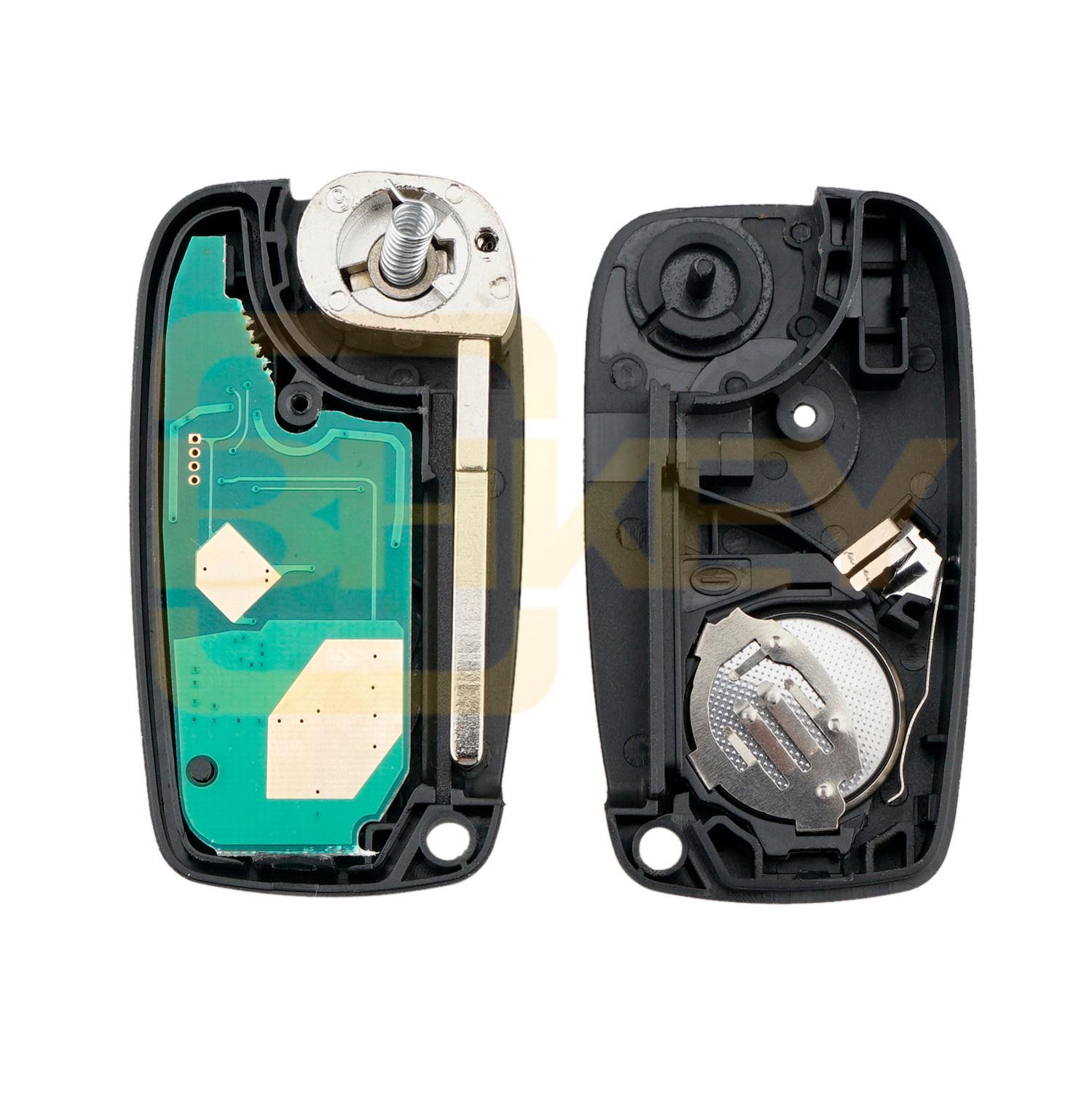 BHKEY 3Buttons Remote Car key For Fiat 433Mhz ID46/PCF7946 Chip For Fiat 500 Panda Idea Punto Stilo Ducato Car keys