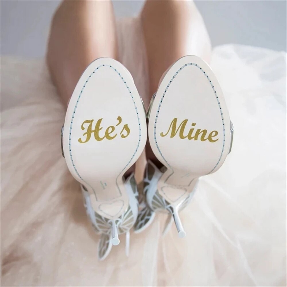 I Do/Me Too Stickers For Shoes Wedding Shoes Sticker Marriage Accessories Bride Groom Vinyl Wedding Stickers Novelty Shoe