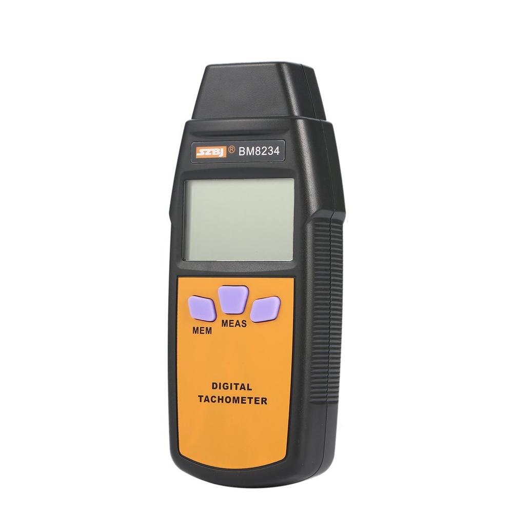 Digital Tachometer Photoelectricity Tachometer SZBJ BM8234 Universal Car Marine Handheld Tacho No Contact Tach Meter 99996RPM